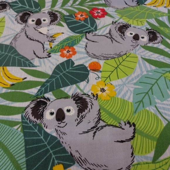 Darling "KOALA BEARS" Handmade Cotton Pillowcase - Picture 2 of 3